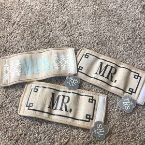 Mr & Mrs luggage tags